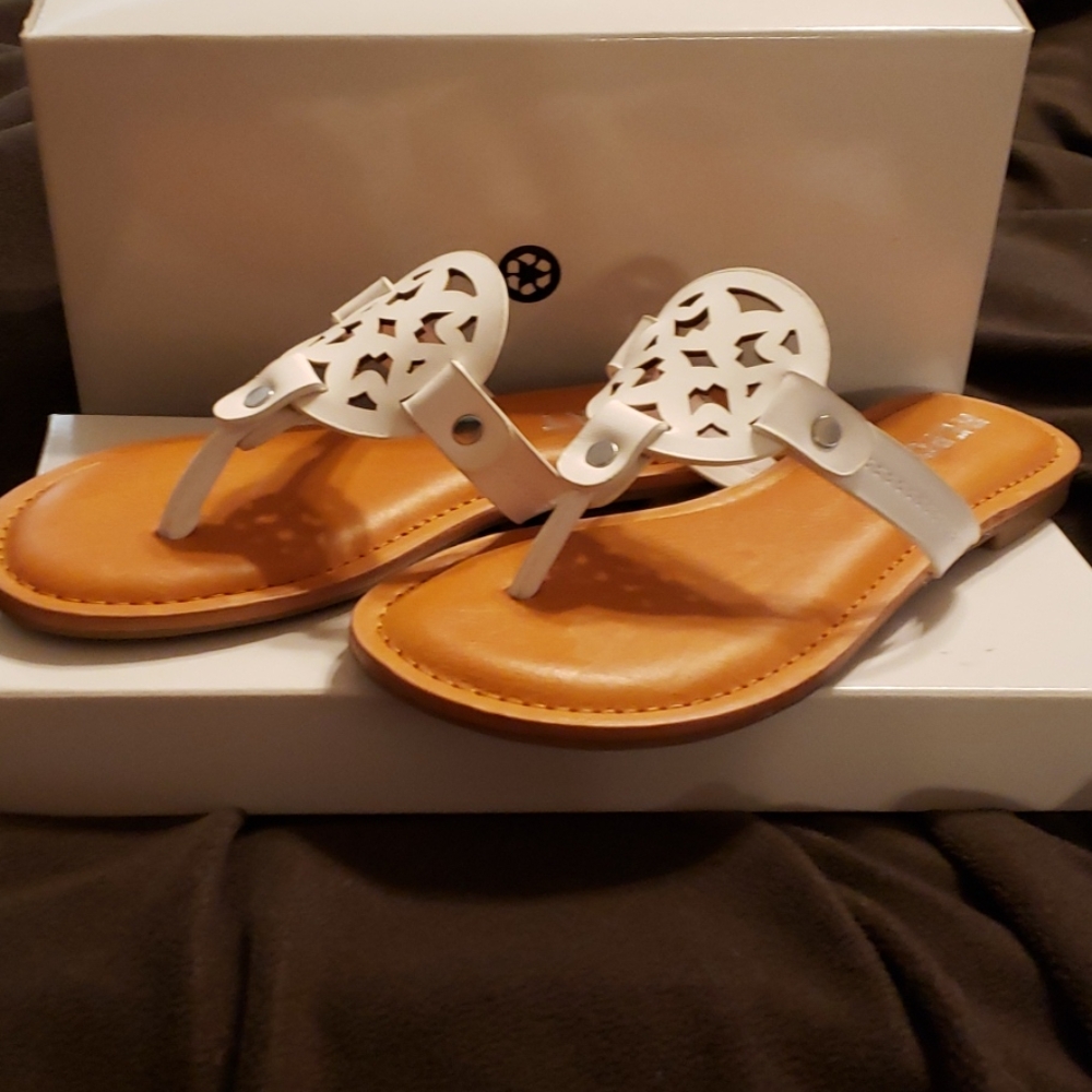 White dress sandals